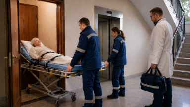 Транспортировка больных после выписки в Павловской